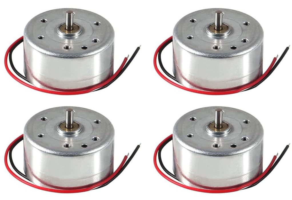 Shockley DC Motor Micro 300 Solar DC 3V 4.5V 5V Motor, For CD Player, 2 Pins Plug Spacing 2.0mm PH2.0mm Brush Motors For DIY Toys (4 Piece)-image-45
