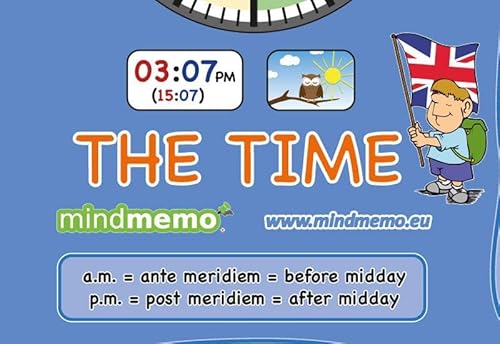 Mindmemo Lernposter - TIME - Uhrzeit lernen