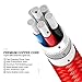 USB C Cable, UNISAME 3 Pack 10Ft Heavy Duty Braided USB Type C Fast Charging Data Cable for Samsung Galaxy S10 S9 S8 Note 10 9 8 Pixel 3 XL LG G7 G6 V40 Oneplus 7 6T iPad Pro 2018 and More