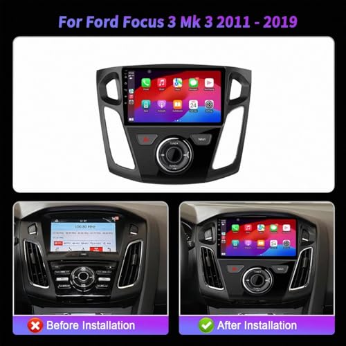 Radio coche 2 DIN Mirror Link para Ford Focus 3 Mk3 con Bluetooth y USB 2G+32G 2