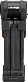 TRELOCK FS 580/90 TORO Folding Lock - Length 90 cm - Security Level 15 - Includes X-Press Holder - Compartment for Tracking Tag, Black