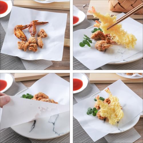 Papel para freír papas fritas y hamburguesas con absorción de grasa doble cara 200 uds 5