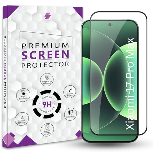 Image of Premium Tempered Glass Screen Protector Guard For Xiaomi 17 Pro Max 5G (6.9 Inch, Pack of 1) | Edge to Edge Coverage With Easy to installation kit