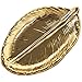 Lrocaoai Decorativo Foglia d'oro Piatto di ceramica Piatto Porcellana Candy Trinket Piatto Gioielli Frutta Vassoio di Stoccaggio Stoviglie Stoviglie