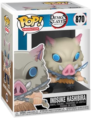POP Demon Slayer - Inosuke Hashibira Funko Pop! Figurine en vinyle (livrée avec étui de protection compatible Pop Box), Multicolore, 3.75 inches POP Demon Slayer - Inosuke Hashibira Funko Pop! Figurine en vinyle (livrée avec étui de protection compatible Pop Box), Multicolore, 3.75 inches | Pop Demon Slayer | 2 POP Demon Slayer - Inosuke Hashibira Funko Pop! Figurine en vinyle (livrée avec étui de protection compatible Pop Box), Multicolore, 3.75 inches | Pop Demon Slayer
