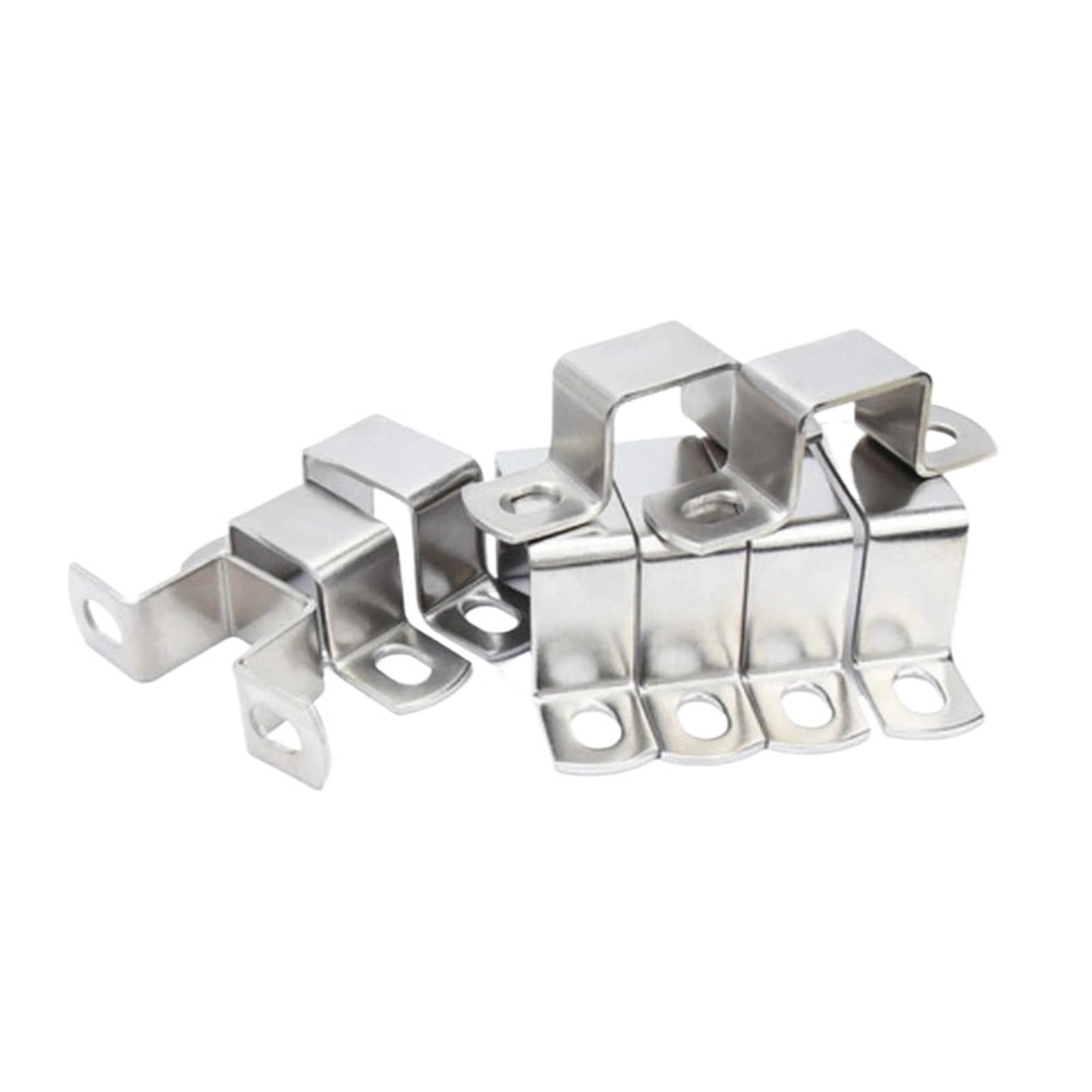 Morsetto Angolare Per Tubi Quadrati | Acciaio Inox 304 | M8 | 45 Dimensioni | Staffa A Sella