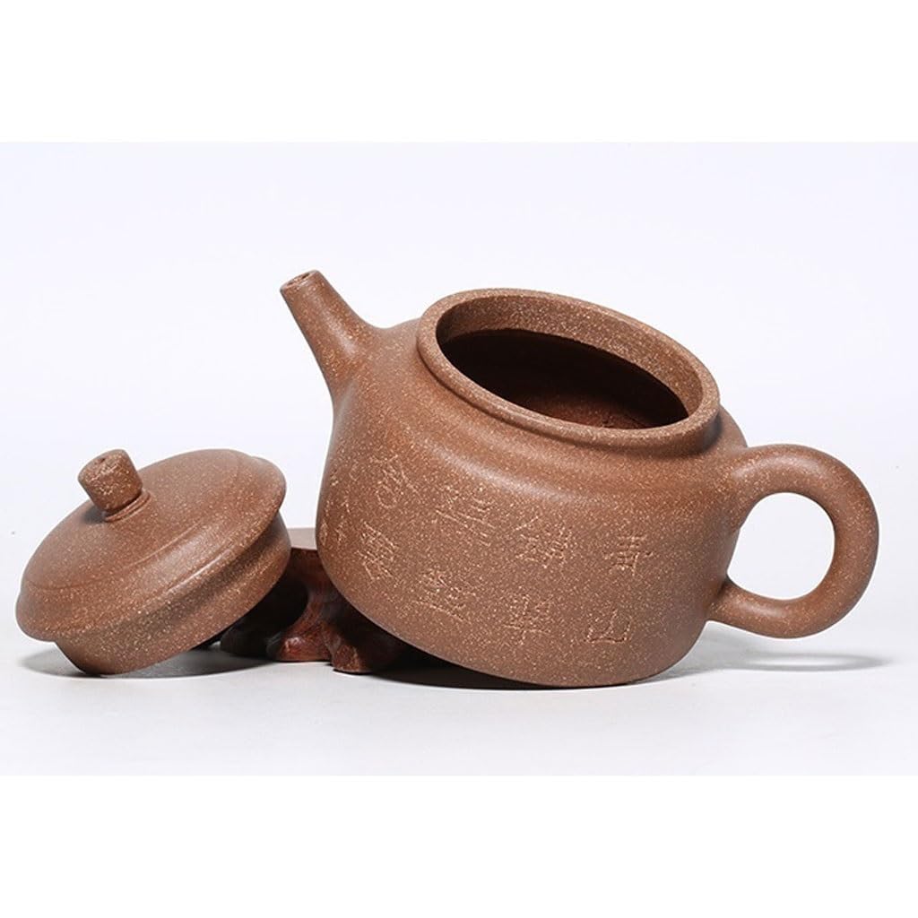 Ceramiczny czajniczek 260 ml czajniczek fioletowy gliniany czajniczek ręcznie wykonany zestaw do herbaty czajniczek z filtrem popołudniowa herbata przyjęcie zestaw do herbaty dzbanek do herbaty