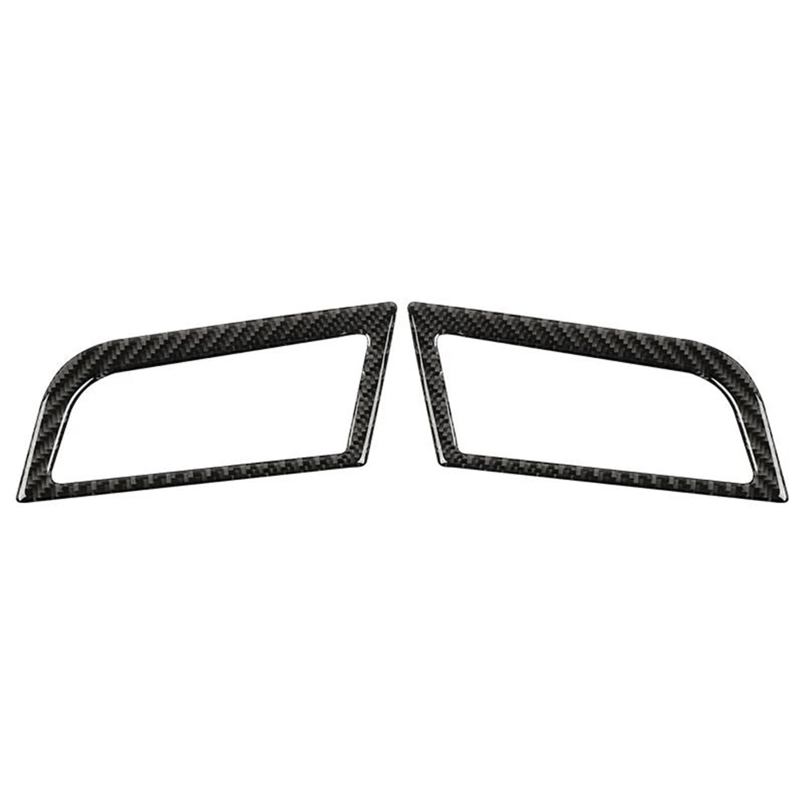 Interior Decal Trim Carbon Fiber Auto Dashboard Left and Right Air Vents Trim Stickers Frame for Ford for Mustang GT 2015 2016 2017 2018 2019 2020 2021 Auto Inner Parts(Black)