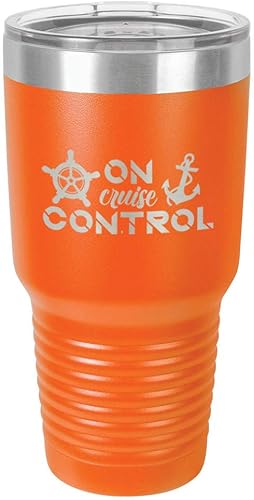 Miniatura 16 de ON CRUISE CONTROL Vaso verde de 30 onzas con popote y tapa superior deslizante Taza de viaje de acero inoxidable Comparar con Yeti Rambler