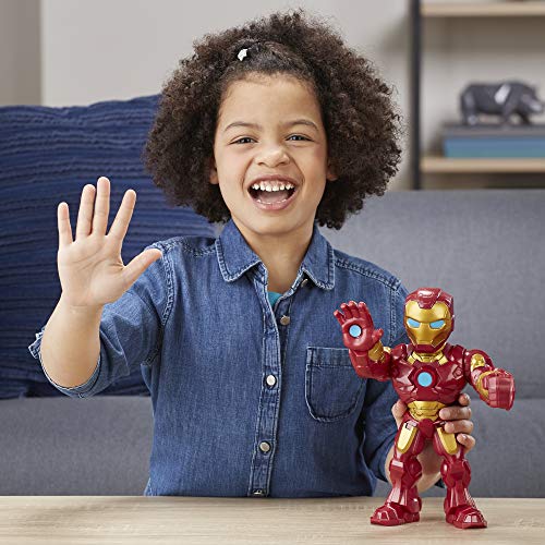 25 cm große Playskool Heroes Marvel Super Hero Adventures Mega Mighties Iron Man Figur zum Sammeln – Bild 7