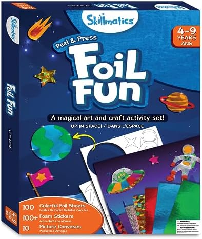 Skillmatics Art & Craft Activity - Foil Fun Space, No Mess Art for Kids, Craft Kits & Supplies, DIY Creative Activity, Gifts for Boys & Girls Ages 4, 5, 6, 7, 8, 9, Travel Toys 8 51iBeHohSyL. AC