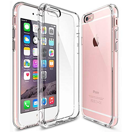 DN-Technology For iPhone 6 iPhone 6S Case Clear Gel Silicone [Shockproof] Soft TPU Thin Protective Back Cover Phone Cover 4.7 inch