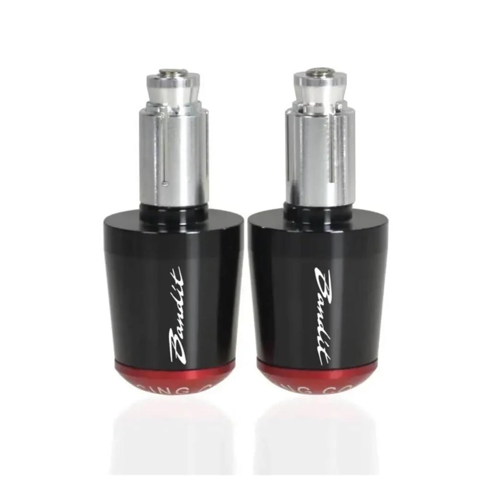 Embouts de guidon moto Suzuki Bandit 1250 en aluminium anodisé rouge de haute finition