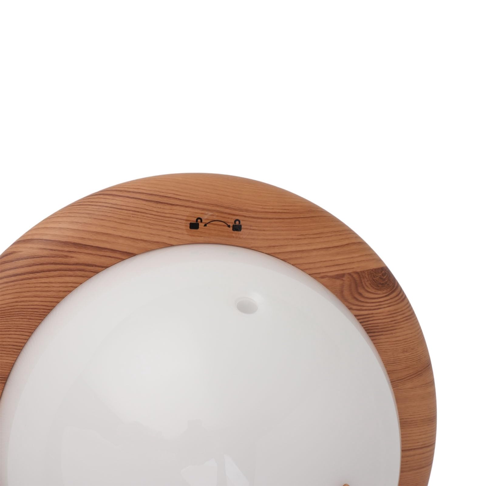 Generic Difusor de Aromaterapia LED para Colgar en la Pared, Dispositivo Moderno de Aceite Esencial USB para Relajación del Dormitorio, 150ml (Grano de Madera)