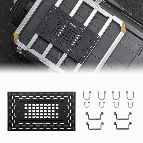 TACMOLLE Roof Rack Cargo Carrier - Universal Roof Rack MOLLE Panel for Car Top Luggage Holder, Rooftop Cargo Carrier for Car SUV Truck