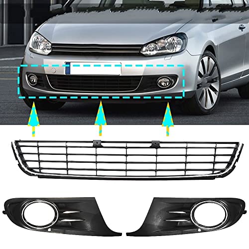 Grille de pare-chocs avant pour VW Jetta et Golf 6 MK6 2009-2013