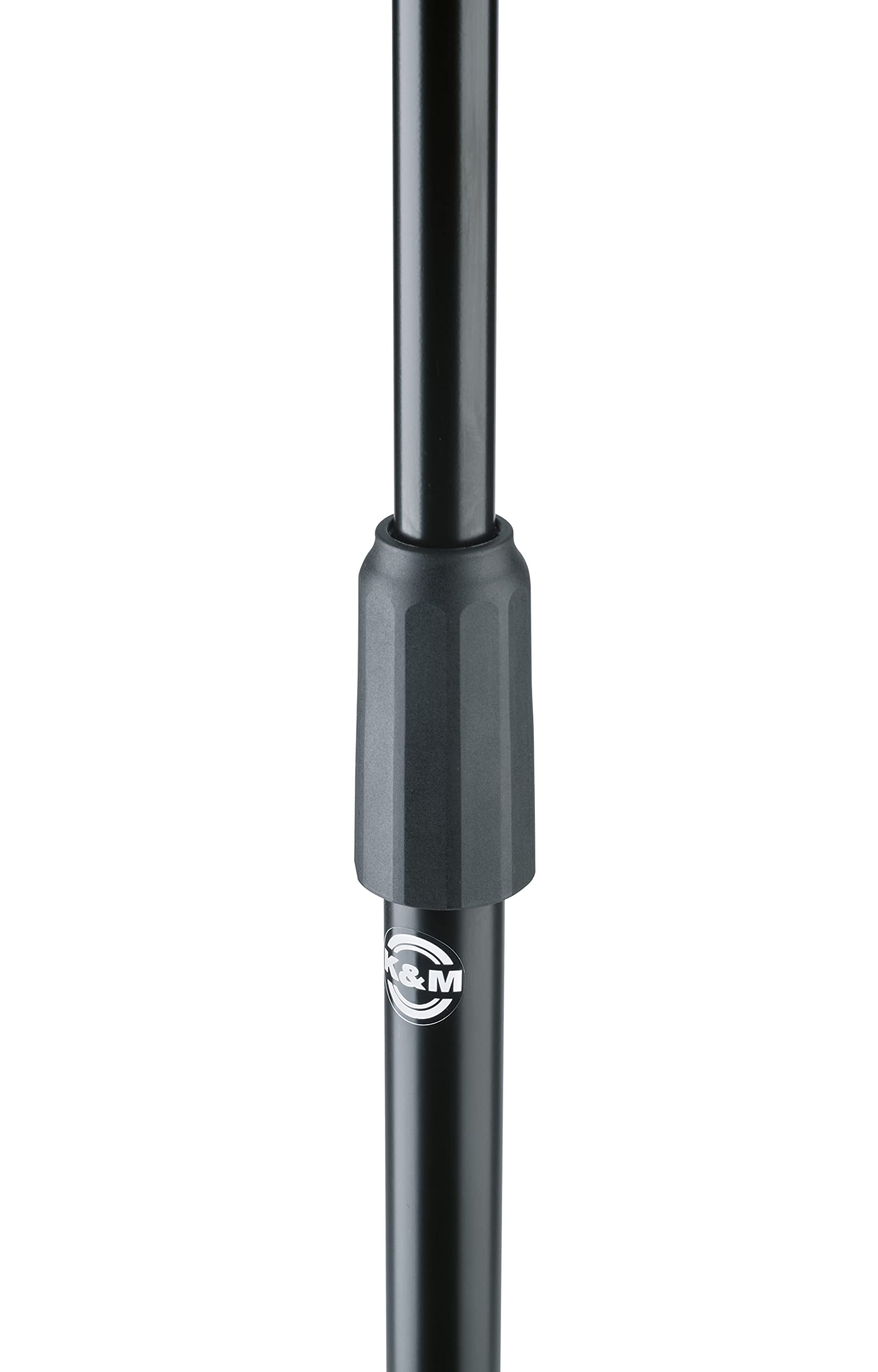 K&M 11922 Orchesternotenpult Schwarz - Notenständer bis 125 cm stufenlos ausziehbar - mit Dreifuß und Metallplatte