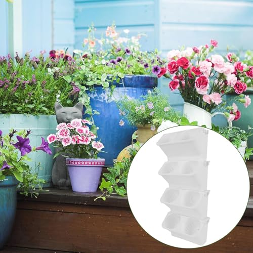 Estante vertical multicapa para flores con soporte robusto de alta decoración interior 3