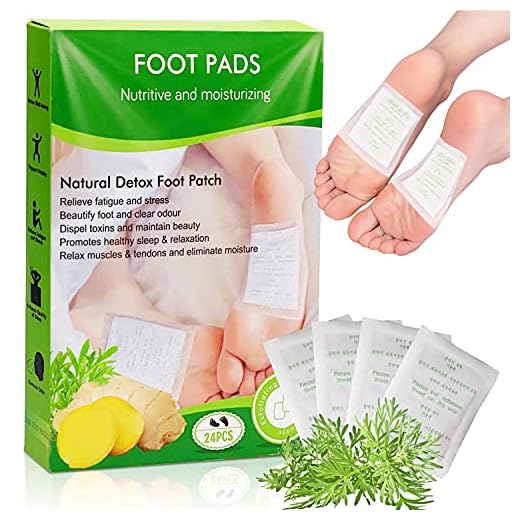 Auflosung Foot Parches De Desintoxicación Para Pies, Naturales Parches Para Los Pies Cuidado, Parches Detox Para Los Pies, Se Utiliza Para Aliviar El Estrés Y Mejorar El Sueño-24pcs