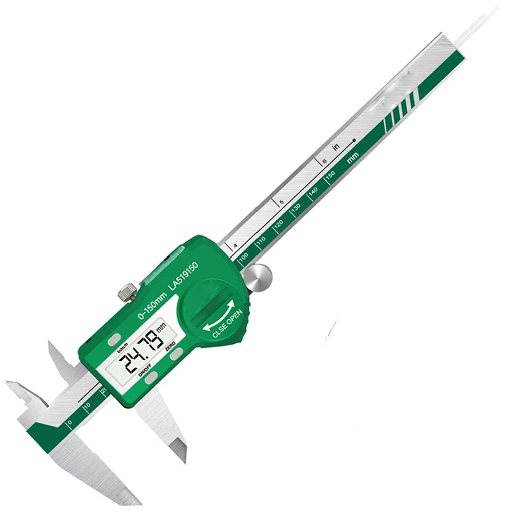 Calibrador digital de 150 mm en acero inoxidable con micrometro electronico impermeable