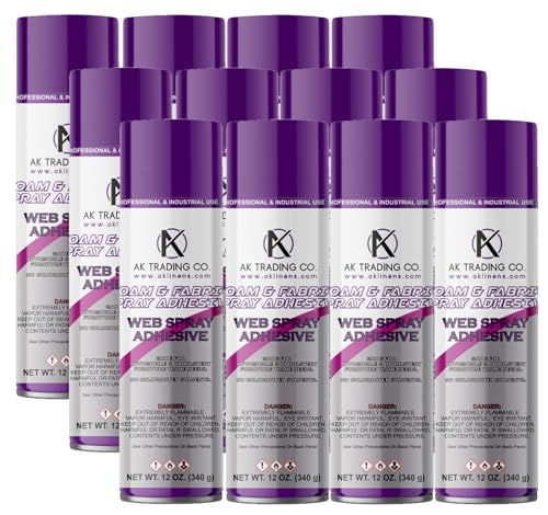 AK Trading General Multipurpose Adhesive Spray, 12 oz, 12 pack