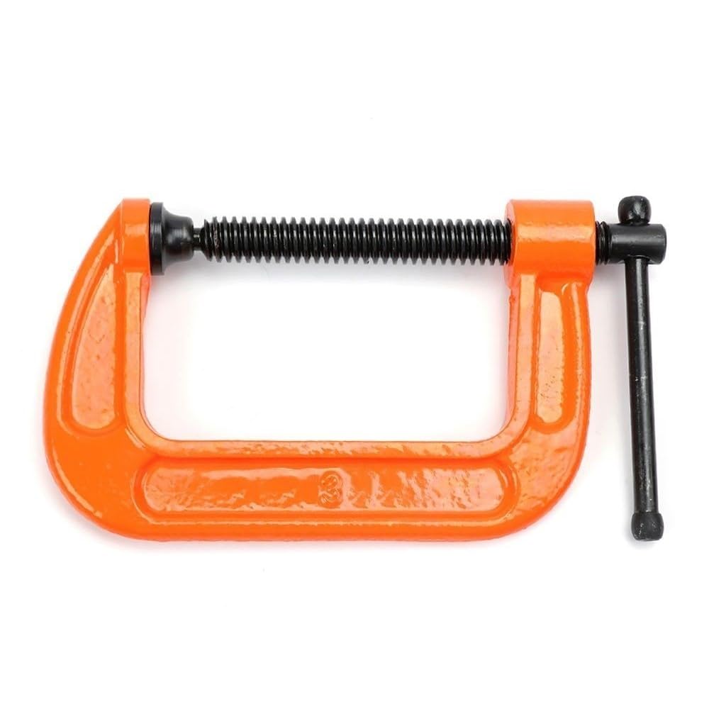 G CLAMP Set Heavy Duty CAST Iron Wood Working Metal Welding C VICE Grip FIX Tool (3 inch (x2))