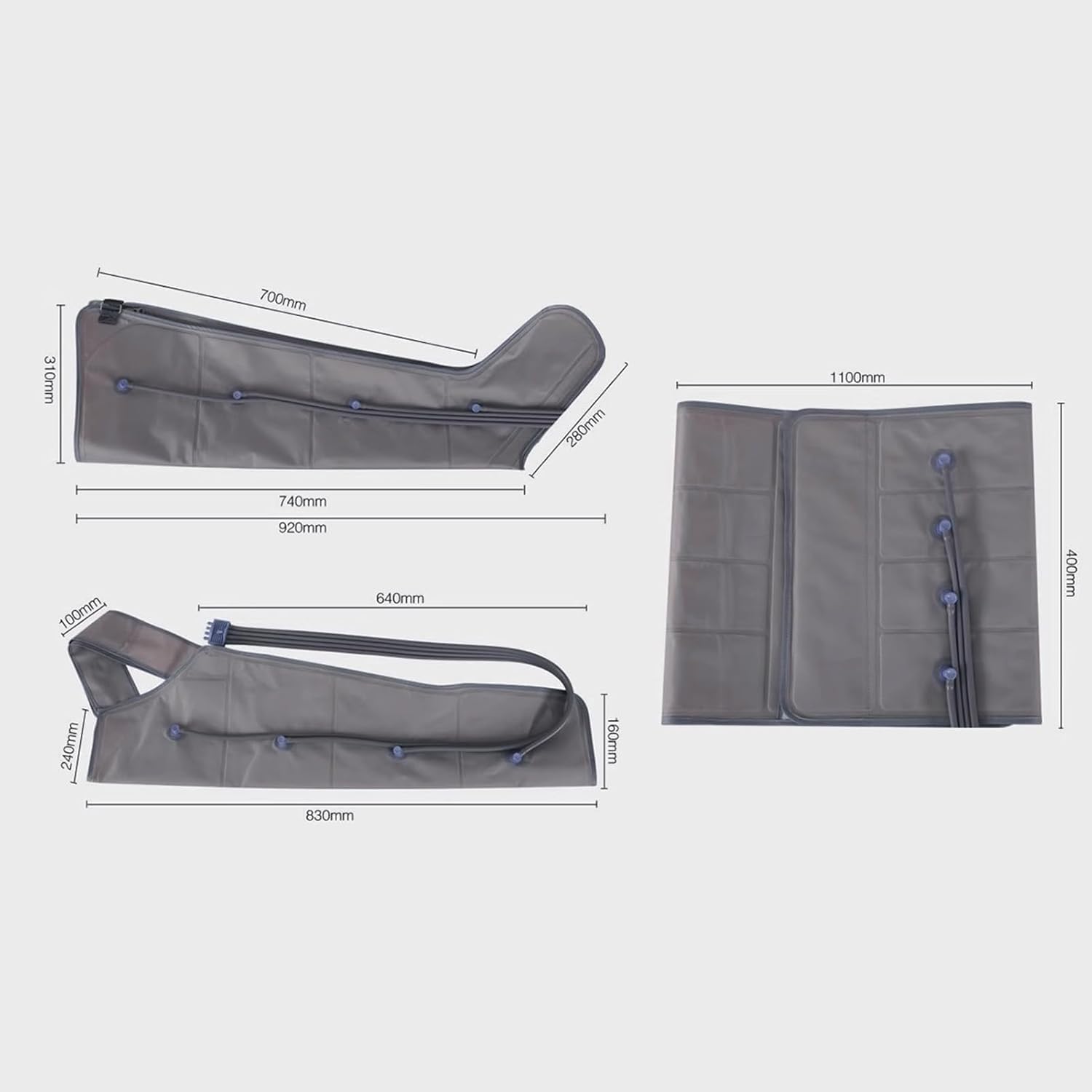 Pressoterapia Linfodrenaggio Total Body, Massaggiatore Gambe a Compressione D Aria, Pressoterapia Gambe E Pancia, Pressoterapia per Casa, Massaggio Gambe Linfodrenante