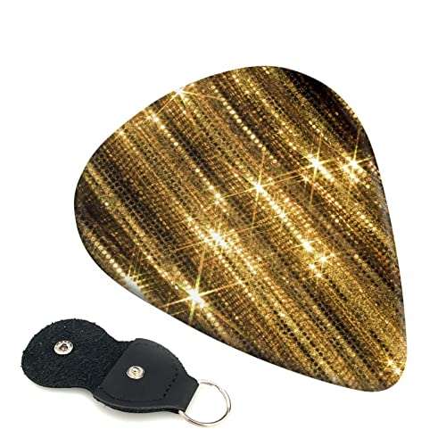Ensemble de 6 médiators de guitare scintillants dorés pour guitare acoustique, guitare électrique, basse, ukulélé – fin… - Les Beatles, Paul McCartney, John Lennon, RIngo Starr, George Harrison Ensemble de 6 médiators de guitare scintillants dorés pour guitare acoustique, guitare électrique, basse, ukulélé - fin…