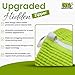 Ohhmycart Shoe washing machine bag- Laundry Shoe Bag for washer and dryer, Protective Chenille Mesh Shoe Washing Bag with Invisible Zipper, Durable & Reusable for Sneaker Tennis Shoes (2-pack Green)