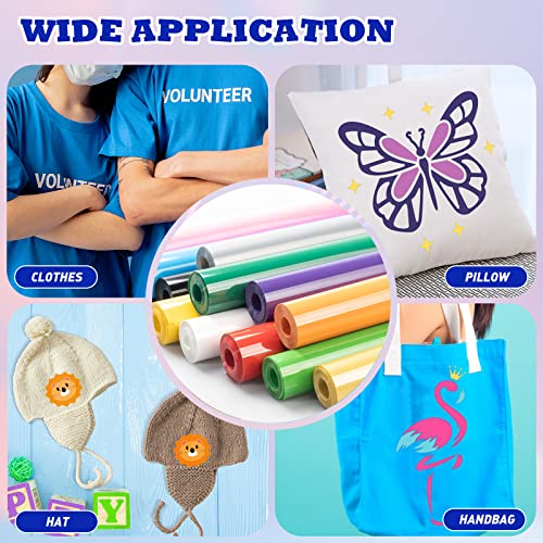 Crecraft Htv Vinyl Rolls Heat Transfer Vinyl - 12'' X 20Ft Royal Blue Htv Vinyl For Shirts, Perfect Iron On Vinyl For Cricut, Easy To Cut & Weed For Heat Vinyl Design (Royal Blue) #TOP2