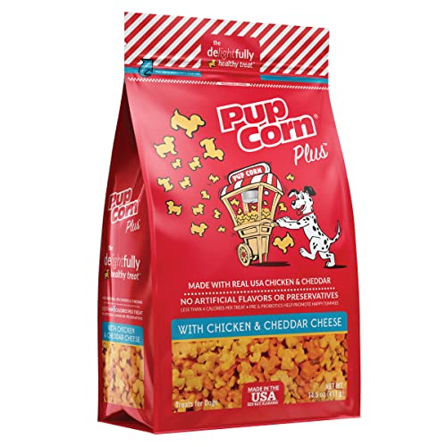 Pup Corn Plus - Puffed Dog Treats with Prebiotics and Probiotics ...