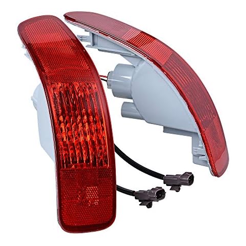 AMOPACORP Rear Bumper Side Marker Tail Light Cover