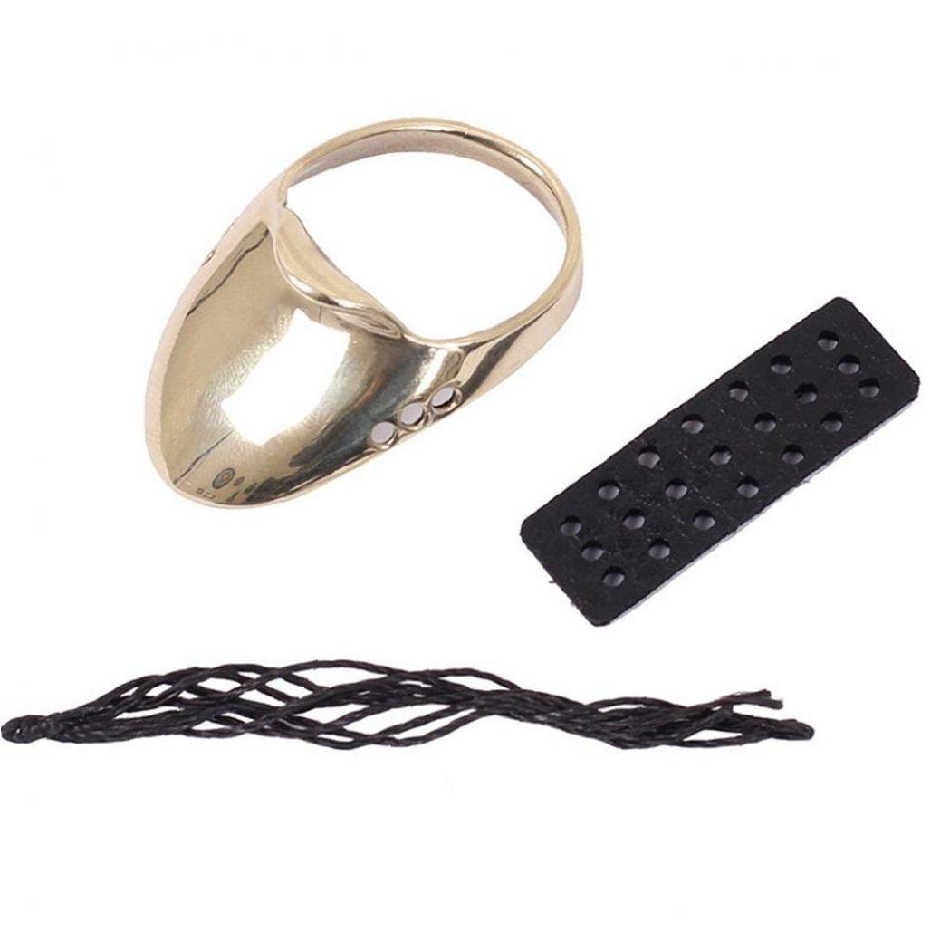 ST4U Recurve Bow Arrow Trigger Finger Brass Archery Thumb Protective Guard Ring Buckle Hand Decoration Finger Protector Tool