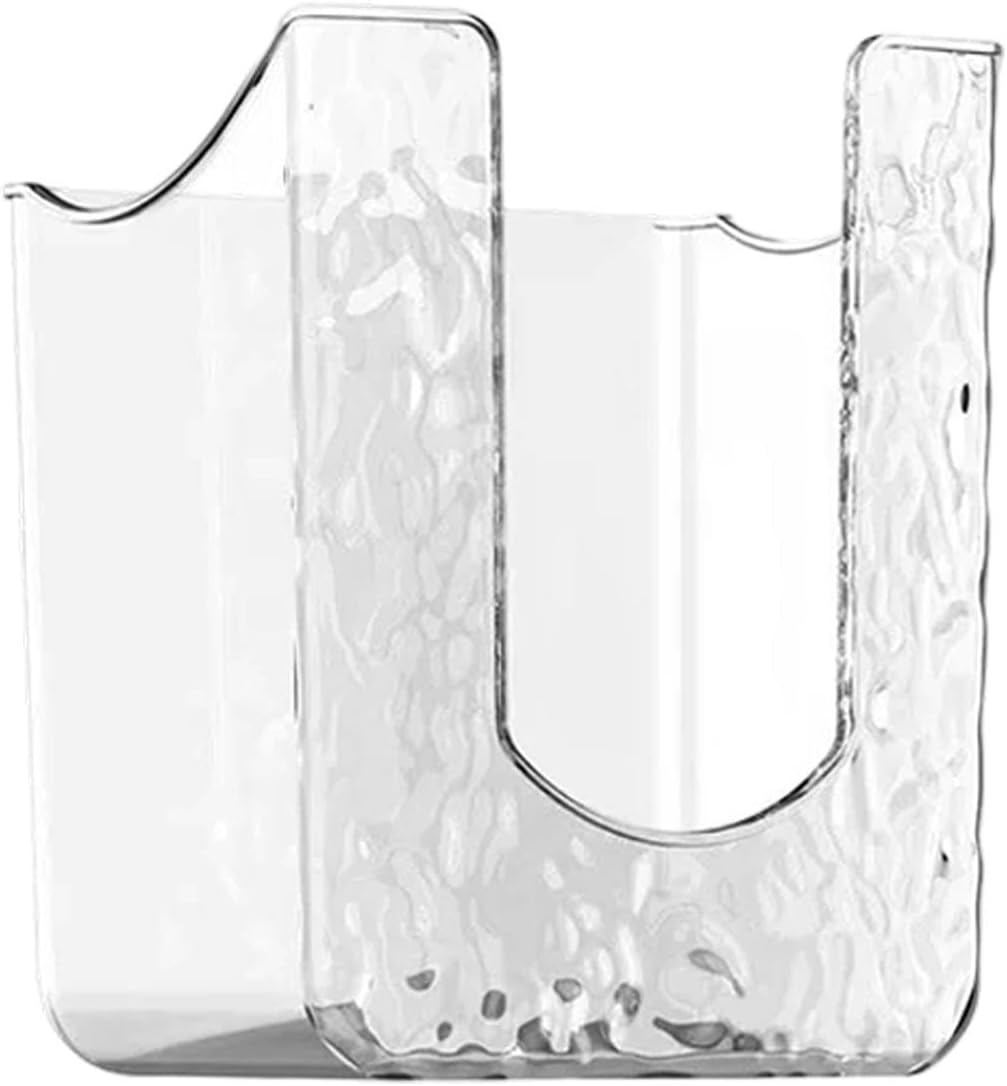 Bathroom Wipes Holder Adhesive Refillable Tissue Wipes Dispenser Wall Mount