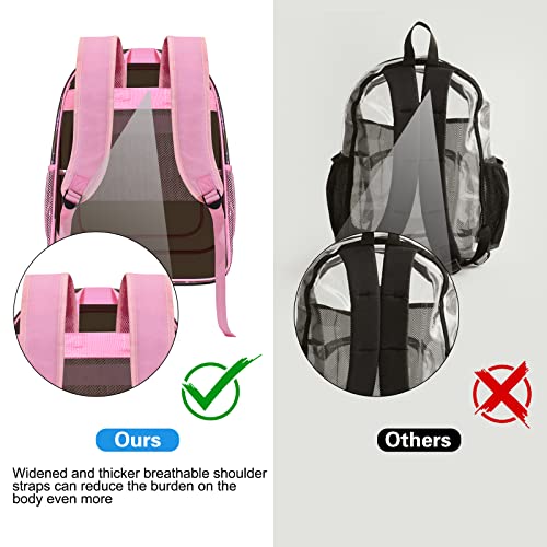 Clear Backpack Heavy Duty Transparent Backpack For Security Travel Work #TOP5