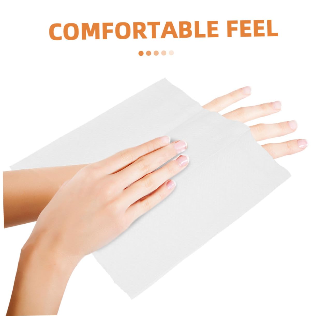 Toallas de Mano Desechables 2 Pack de Papel Blanco para Baño