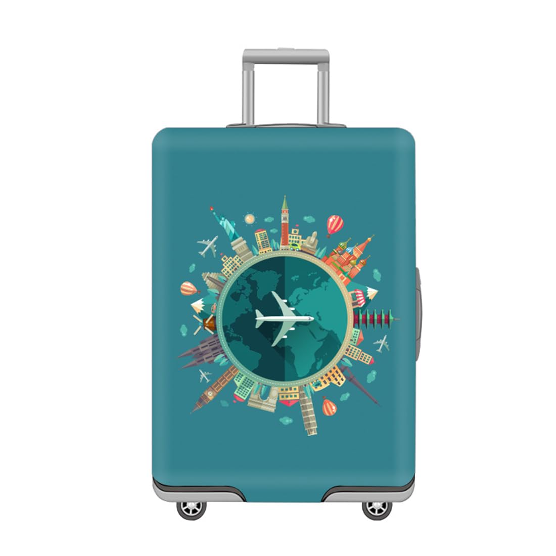 Yjia Suitcase Cover, Thickened Elastic Luggage Cover for 18-32Inch Luggage, Travel Suitcase Covers, Dustproof & Scratchproof Luggage Protector (Travel, XL)