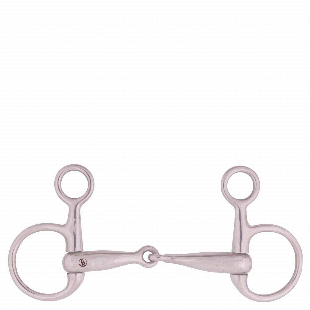 Mors à joues à suspendre BR canon 16 mm mors de filet en inox taille 12.5 pour filet de bride