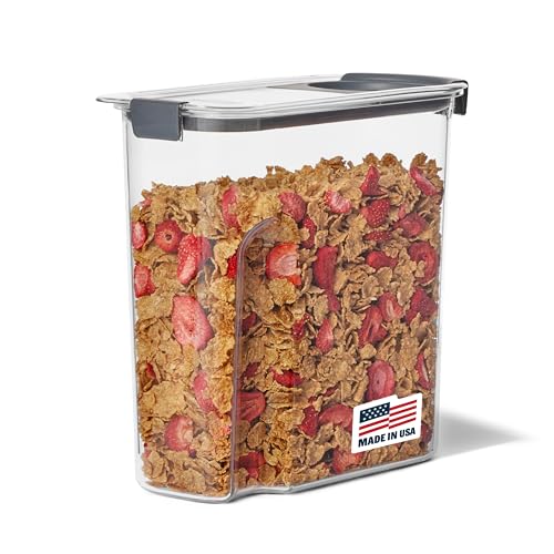 Rubbermaid Brilliance Airtight Cereal Food Storage Container, Shatterproof, BPA-Free and Dishwasher-Safe, 32oz Capacity by Rubbermaid - Used condition - US$18.80