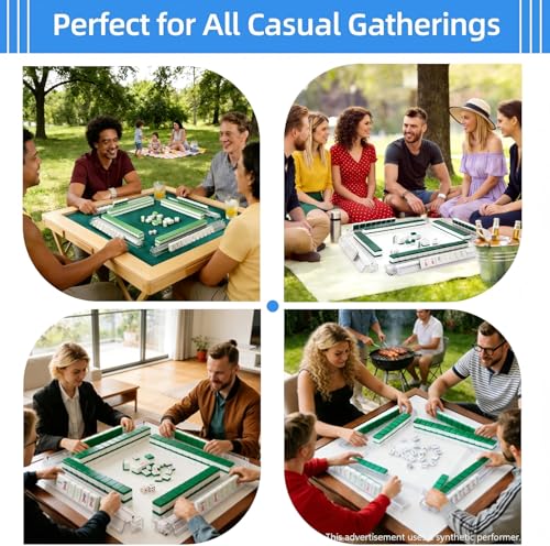 Juego de 4 Soportes de Mahjong Acrílico Transparente miniatura 6