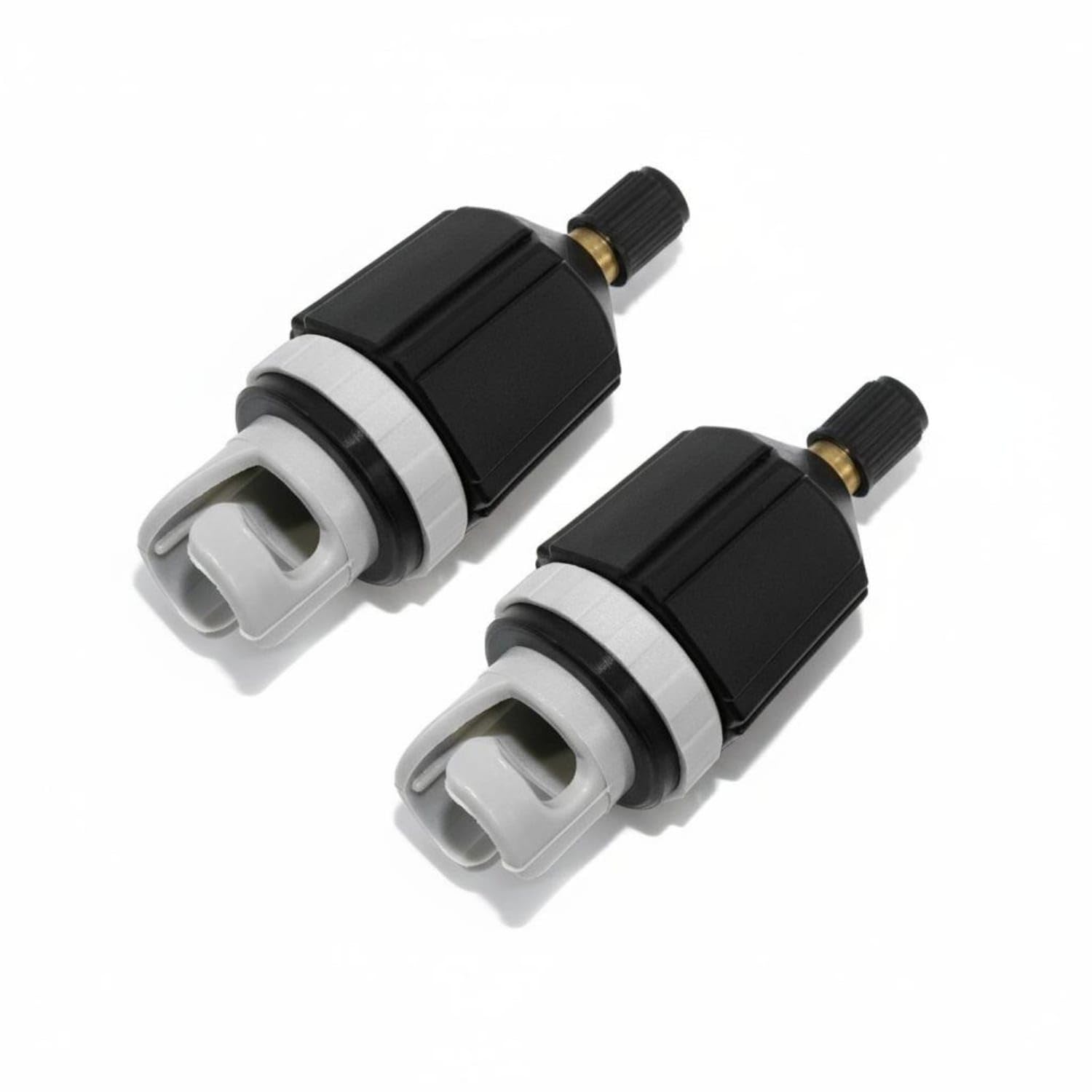 Leak-Proof Seal SUP Pump Adapter Sturdy Construction 4-in-1 Multi-Nozzle Adapter Paddle Board Air Valve Connector for Campers, Kayakers, Camping, Water Sports, Beach, Blk H01 Adapter 2 Pk-image-34