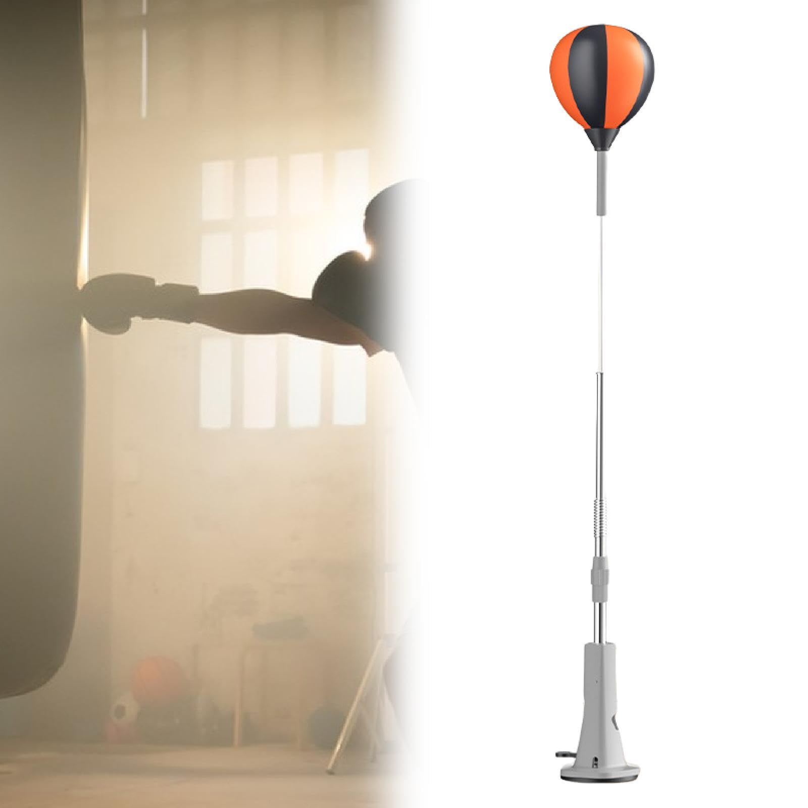 perfk Sacco da Boxe con Supporto, Base a Ventosa, per Interni ed Esterni, per Adulti, Regalo Fitness, Ufficio, Attrezzatura per praticare la Boxe
