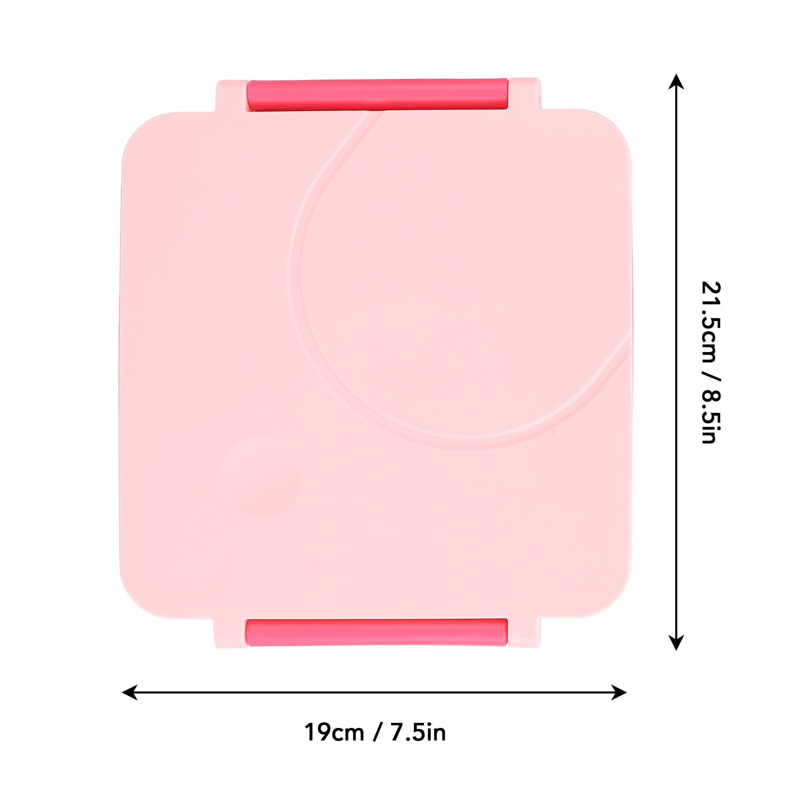Pojemnik na lunch, wielokomorowy pojemnik na lunch, szczelny pojemnik na lunch z uchwytem, pojemnik na lunch dla dzieci, pojemnik na żywność do zmywarki, do pracy, szkoły (PINK)
