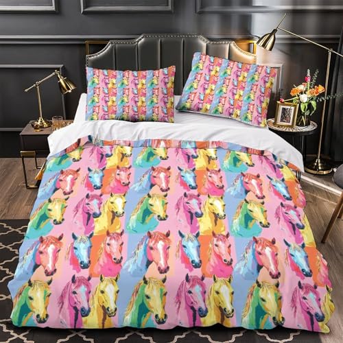 Housse de couette marbre 3D 260x220cm super douce avec fermeture éclair résistante pour lit enfant - 2