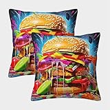 ★ Material de poliéster: la funda decorativa de almohada adopta una funda de almohada de poliéster de alta calidad, transpirable y resistente a los pliegues, más resistente que otros materiales. el tejido de poliéster también tiene buenas propiedades antibacterianas y antipolvo.