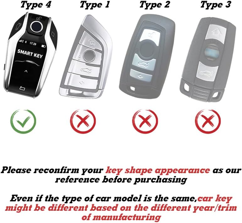 Miniatura 2 de x xotic tech Funda para llavero de metal gris plomizo de 3 colores a rayas con llavero compatible con X3 X5 3 4 5 6 7 Series Z4 M3 M5 M6 GT3 GT5 G05