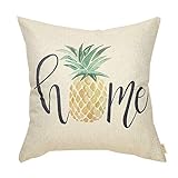Fjfz Rustic Farmhouse Style Retro Pineapple Home Décor Spring Summer Sign Family Decoration Gift...