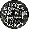 Primitives by kathy plate warm wishes joy and cookies  urban country home decor