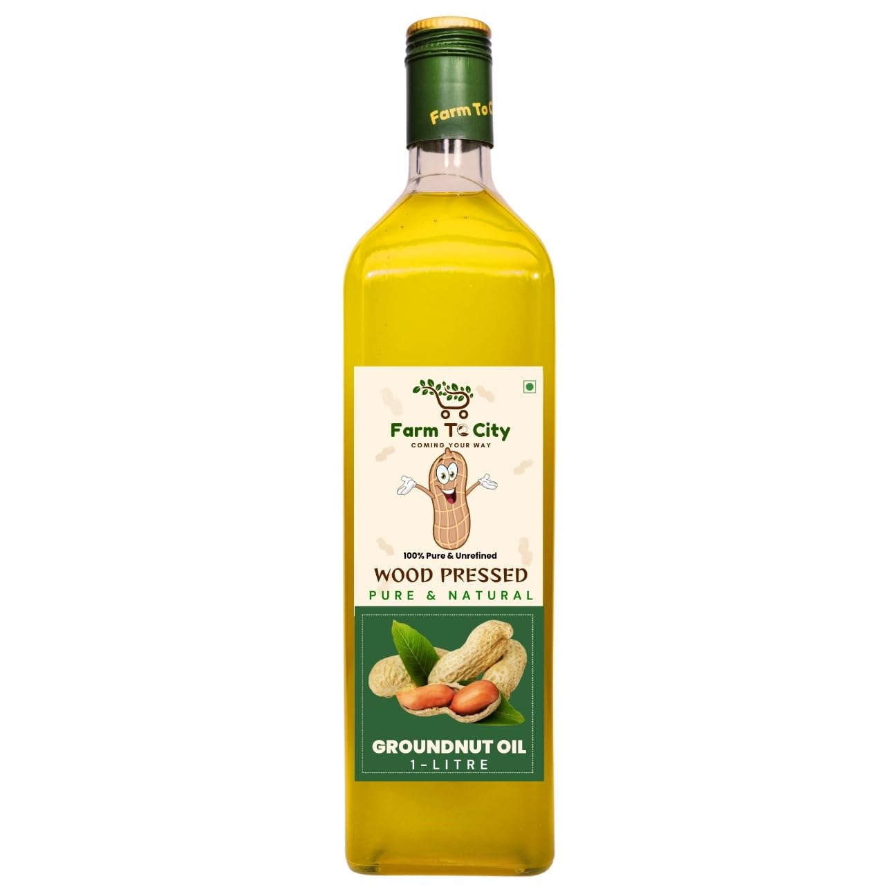 Farm To City Wood Pressed Groundnut Peanut Oil | Peanut Oil | Natural | Chemical-Free | Wood Pressed Groundnut Oil for Cooking (1 Litre) (B0D2HYZSM4) Amazon Price History, Amazon Price Tracker