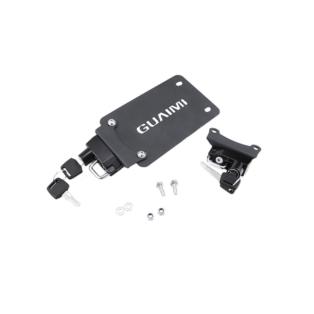 Motorcycle Helmet Lock Handlebars GUAIMI License Plate Helmet Lock